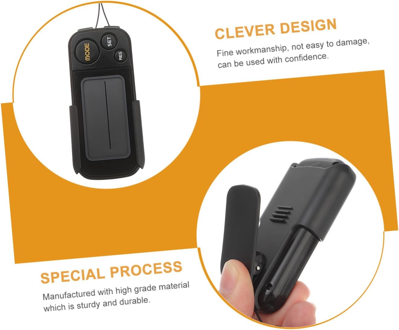 Toyvian Digital Pedometer with Sensor Technology Portable Clip Walking Tracker Easy Read Screen Lightweight and