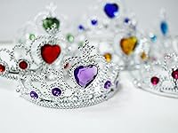 Vista 6 de S & E TEACHER'S EDITION Juego de corona de tiaras de 16 piezas, disfraz de princesa, regalos de fiesta de cumpleaños, accesorios para cumpleaños