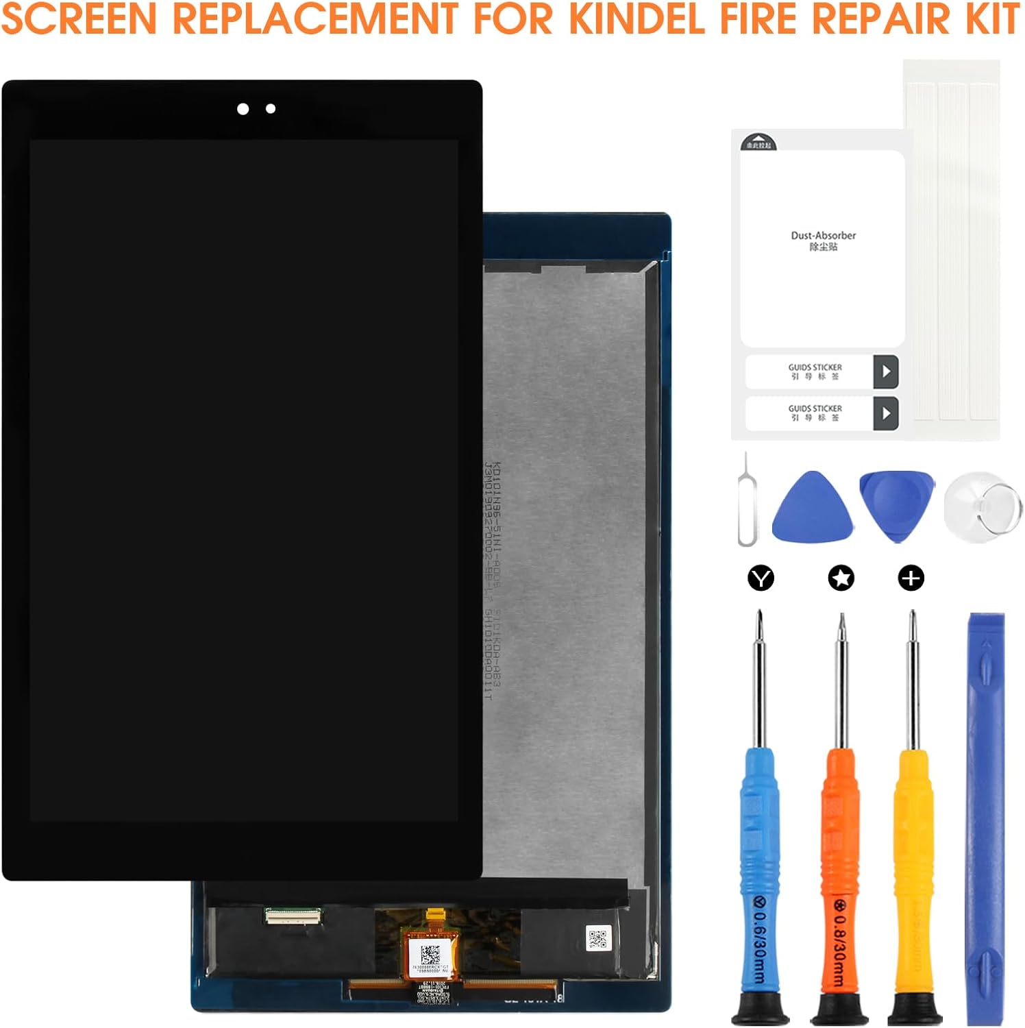 for Amazon Fire HD 10 (2019) Screen Replacement - for Amazon Kindle Fire HD10 9TH 2019 LCD Display Digitizer for Amazon Fire HD10 9TH M2V3R5 Touch Screen Glass Full Assembly with Repair Tools