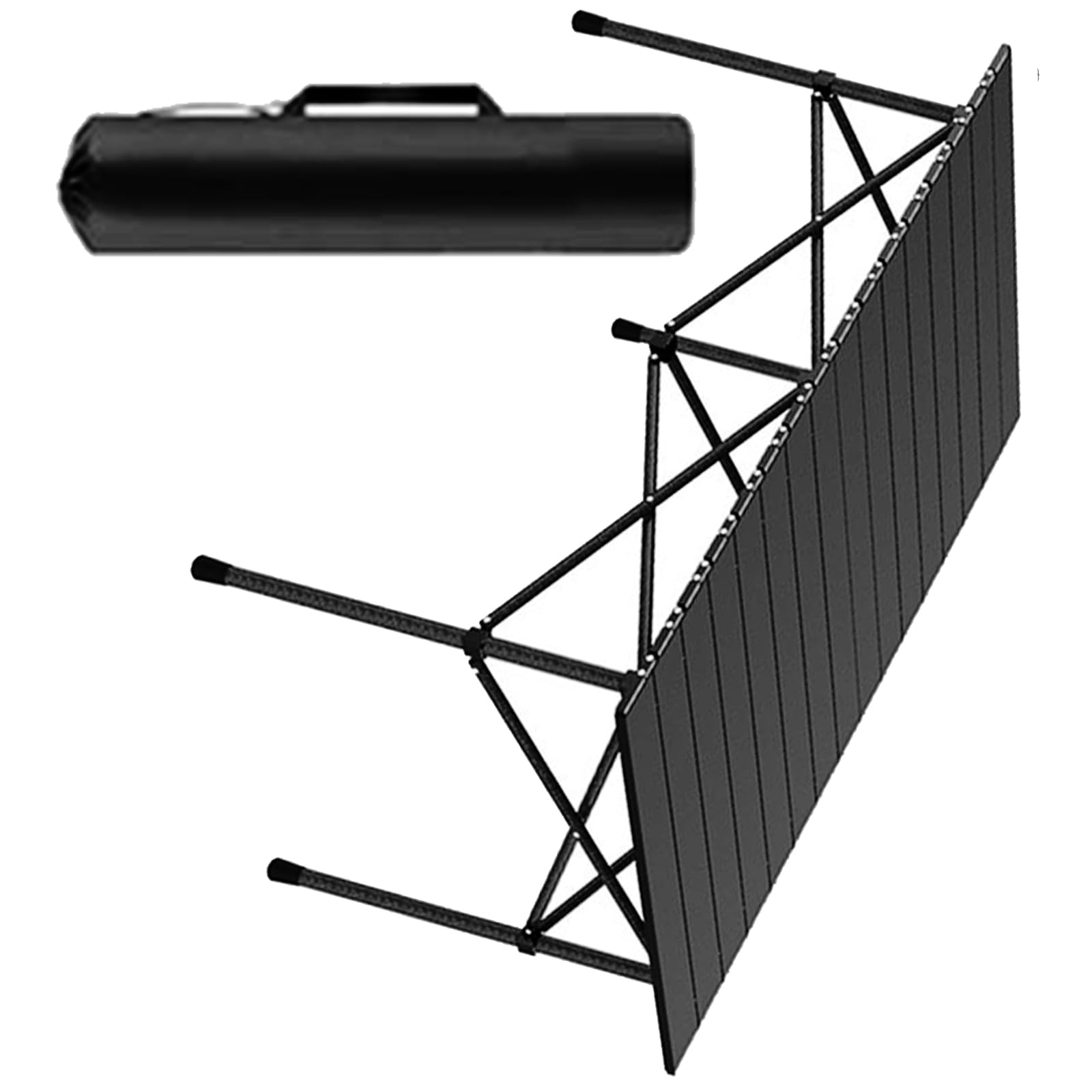 Table de camping pliable étanche en acier inoxydable ultra stable pour l'extérieur