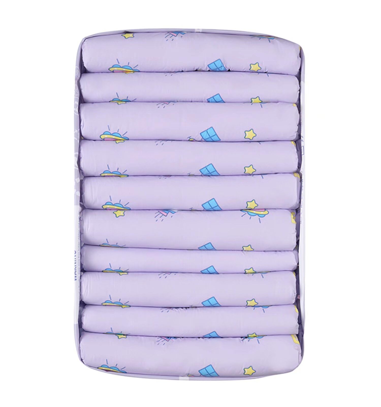 Landofgenie Pannolino Adulto Stampato Pannolino Incontinenza Biancheria Intima Grandi Pannolini Da Notte Con Tabs 10 Pezzi (Large 36"- 46")