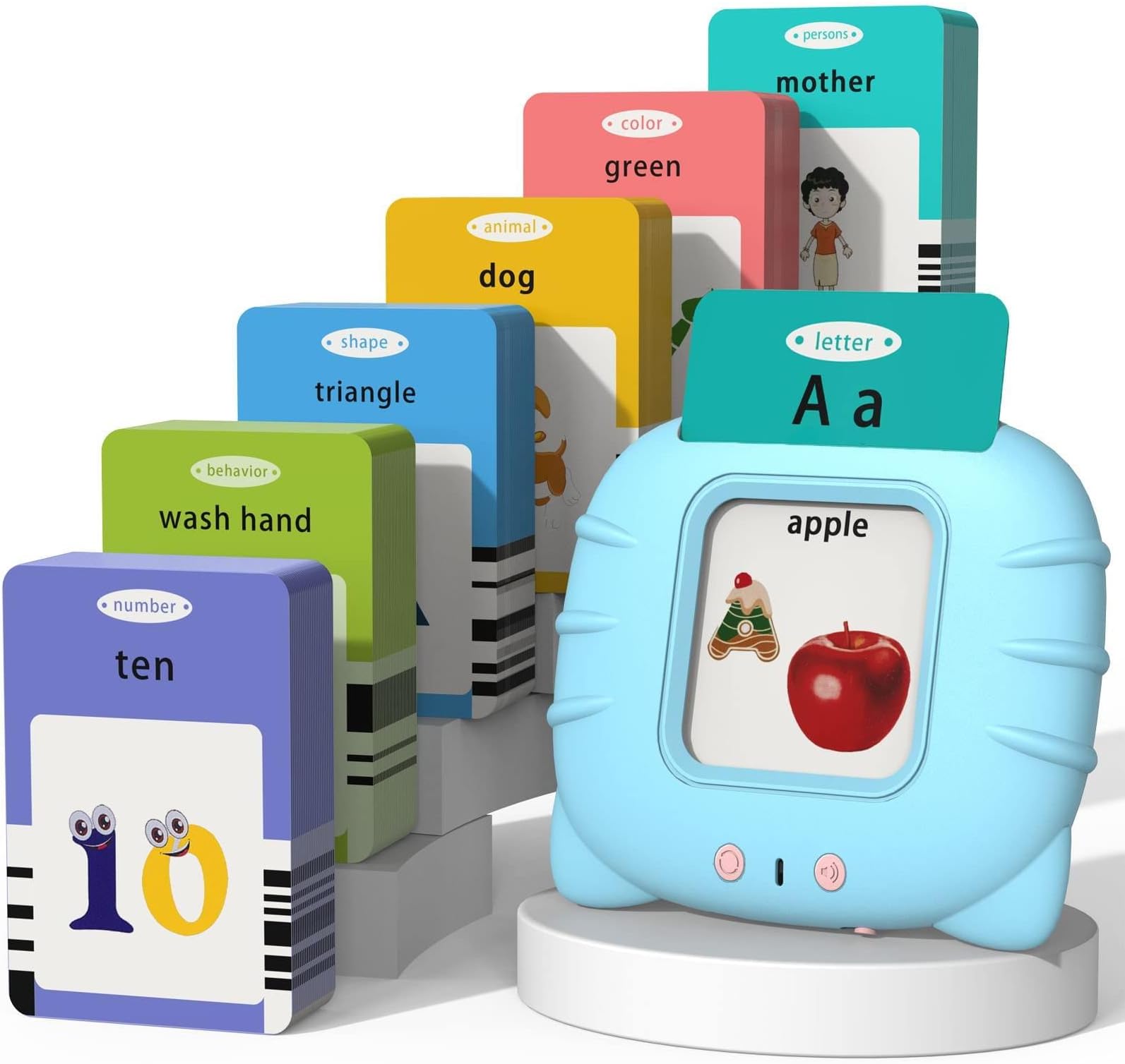- Talking Flash Cards for Toddlers 1 2 3 4 5, Speech Therapy Toys Autism Toys, ABC 123 Sight Words Etc - 255 Cards-510 Sides, Educational Learning Interactive Toys with Giftable Package