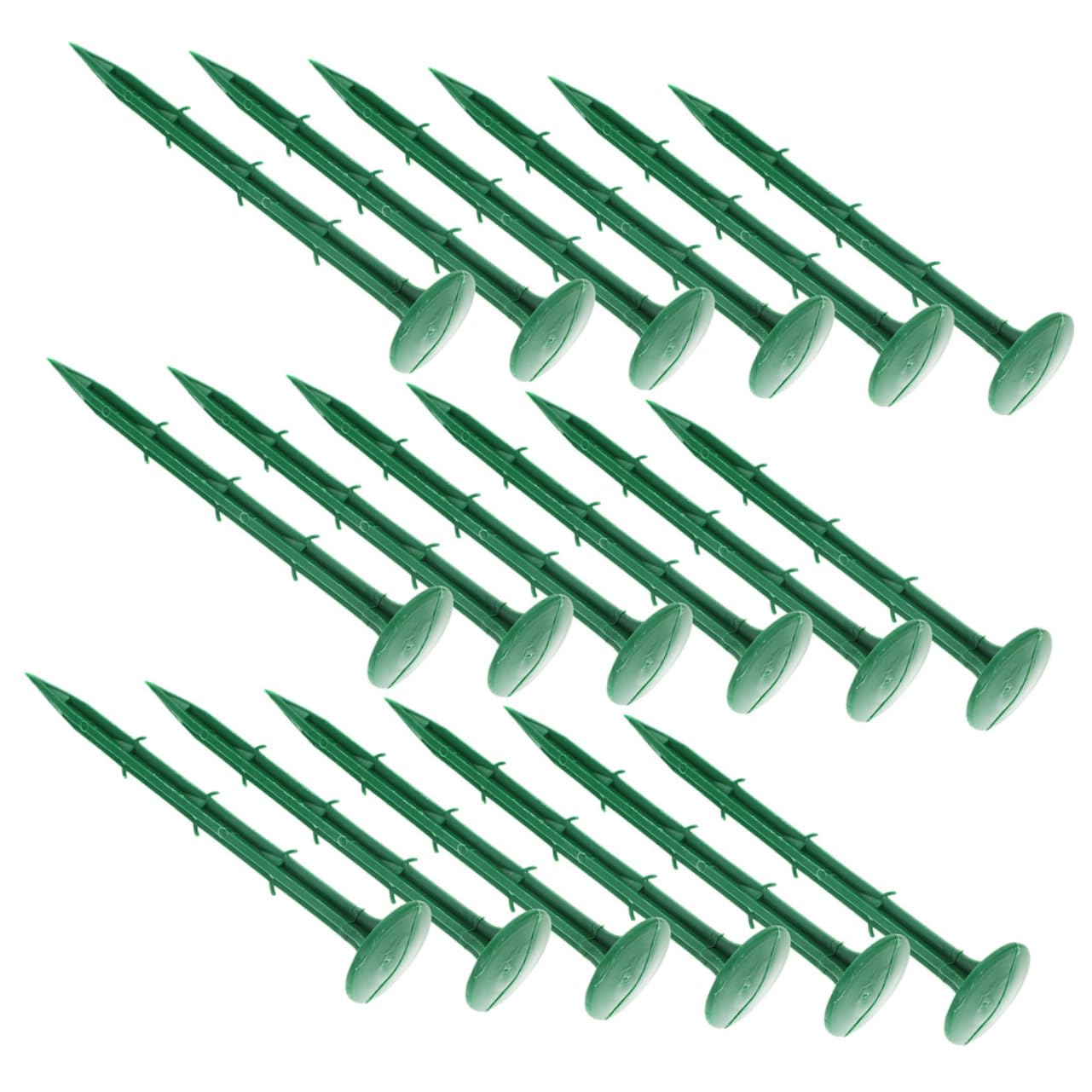 Piquets de Sol en Plastique 150 Pièces Vert, Fixation Pratique
