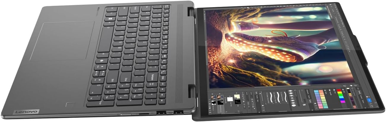 Lenovo Yoga 7i 2-in-1 Laptop, 16" 2K Touchscreen, Core Ultra 5 125U (Beats i7-1355U), 16GB LPDDR5X, 1TB SSD, 300 nits, Backlit, TB4, HDMI 2.1, FP, WiFi 6E, Webcam, PDG Portable Stand, Win 11 Pro