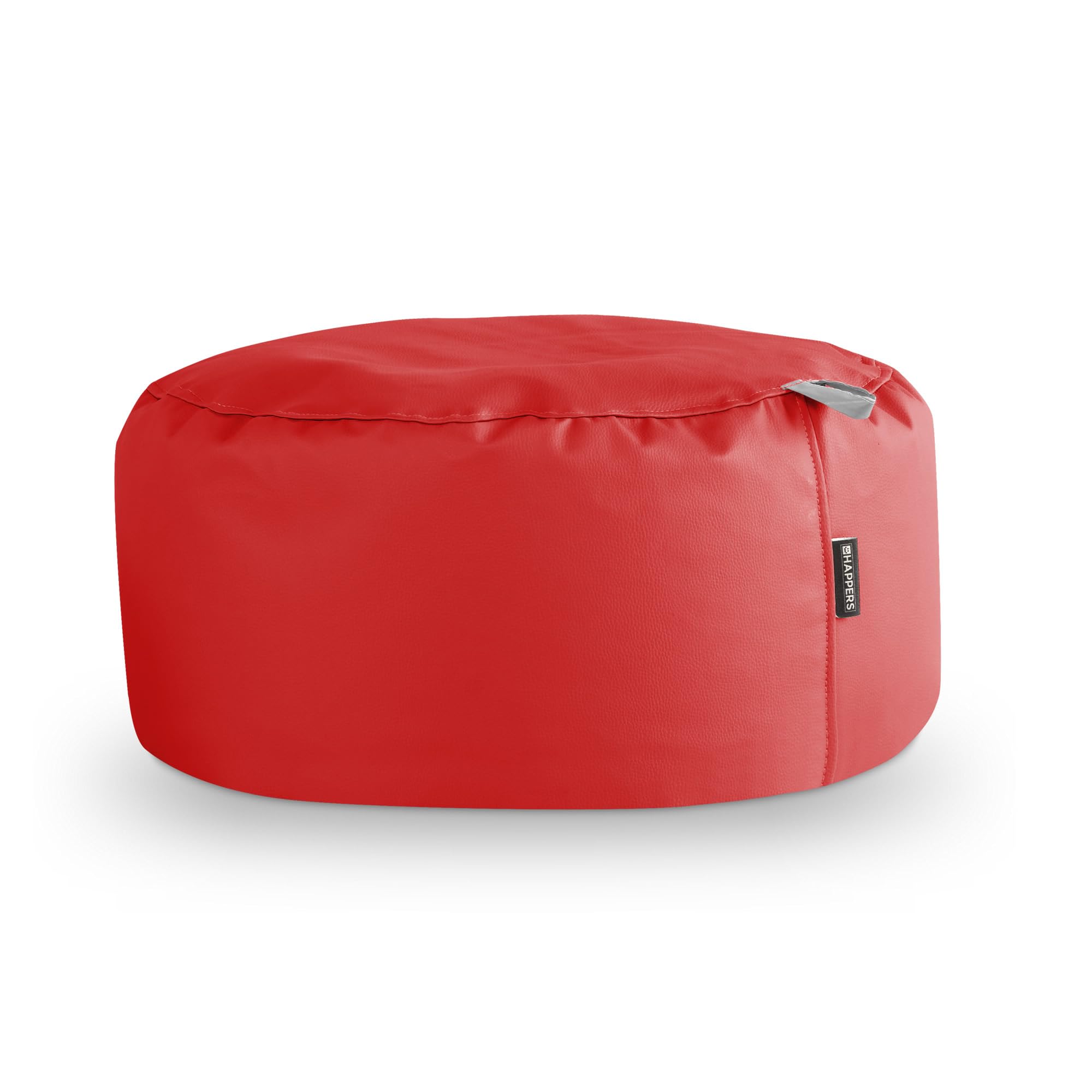 HAPPERS Puff para Exterior Redondo Polipiel Rojo