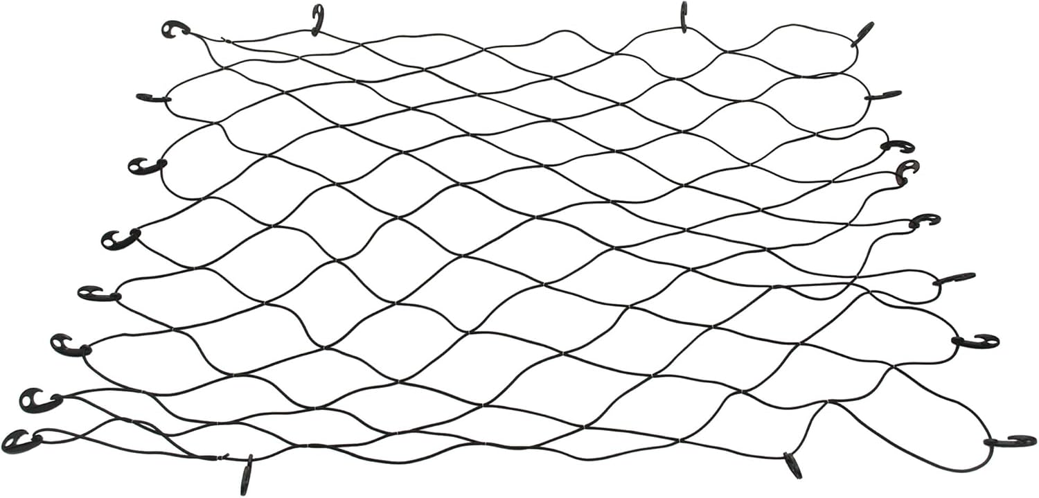 Performance Tool W1829 60-Inch X 78-Inch Cargo Net - Heavy Duty Truck Bed Bungee Net with 12 Steel Hooks for Securing and Stabilizing Loads