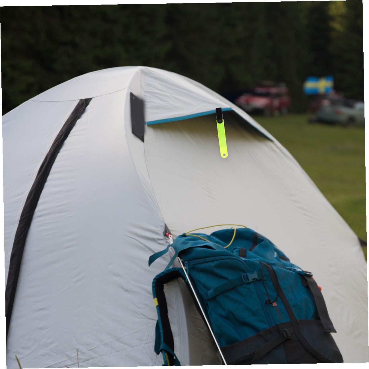 BESPORTBLE Porte-étiquette Fluorescent Aménagements Extérieur Archerie Jeux Extérieur Piste Lumières Grands Clips Réfléchissants Clips Réflecteurs pour Arbre PVC