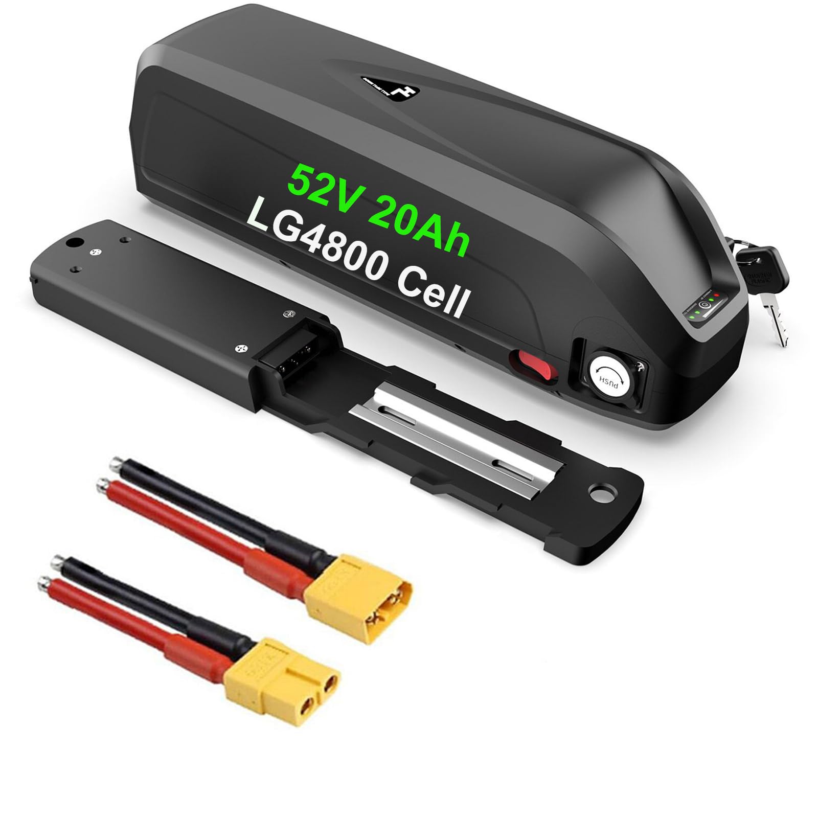 UPP (UL Certificated) 36V/48V/52V Hailong/Shark Ebike Battery for 500W 750W 1000W 1500W Bafang &Other Ebike Conversion Wheel Kit(with Smart BMS)