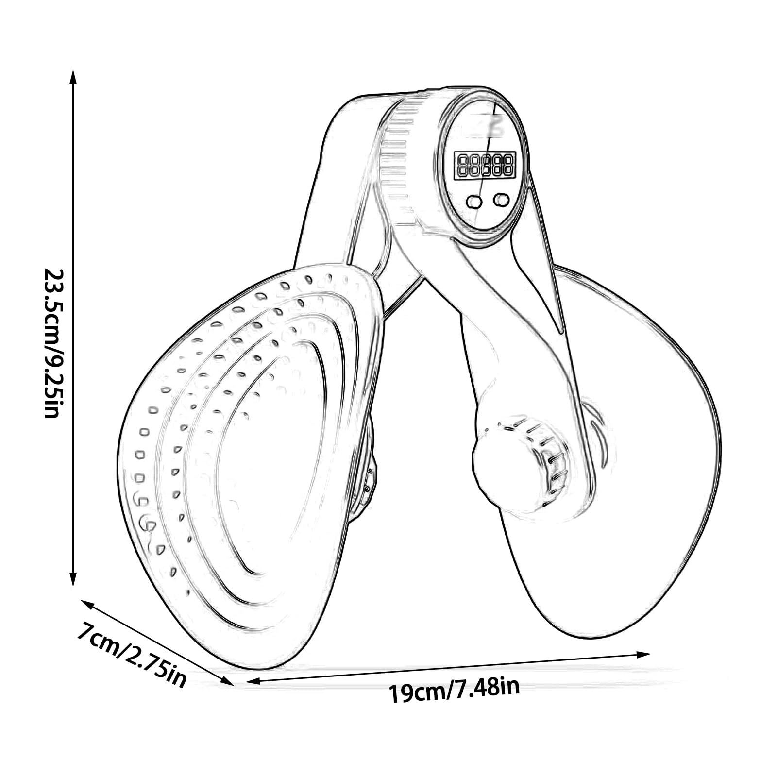 Attrezzatura per esercizi del pavimento pelvico, Toni high Master Kegel Allenamento del pavimento pelvico per donna con attrezzature per esercizi interni resistenti per anca/gluteo/braccio/gambe