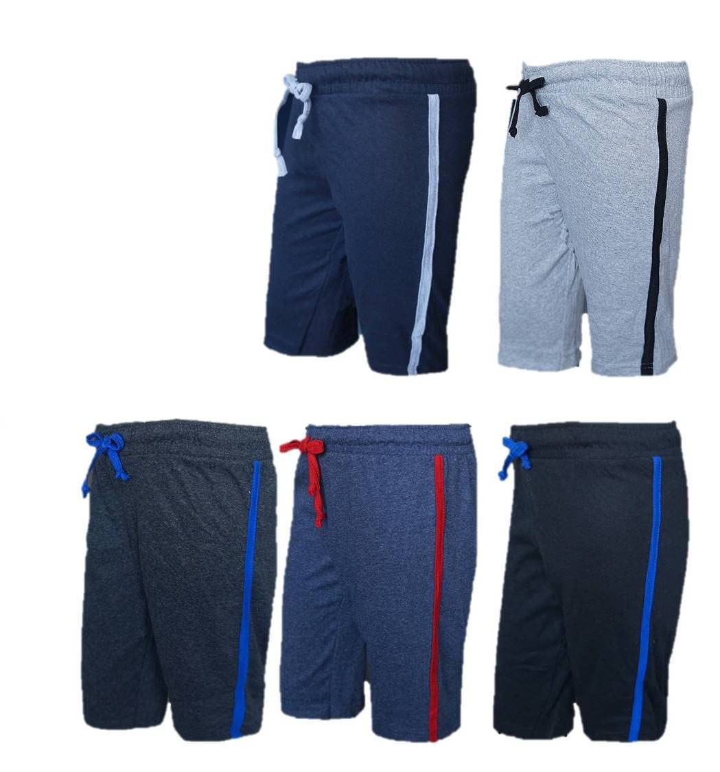 NOVENTABoys 3/4 Cotton Capri Without Side Pocket for 2-16 Years (Pack of 5 Colors)