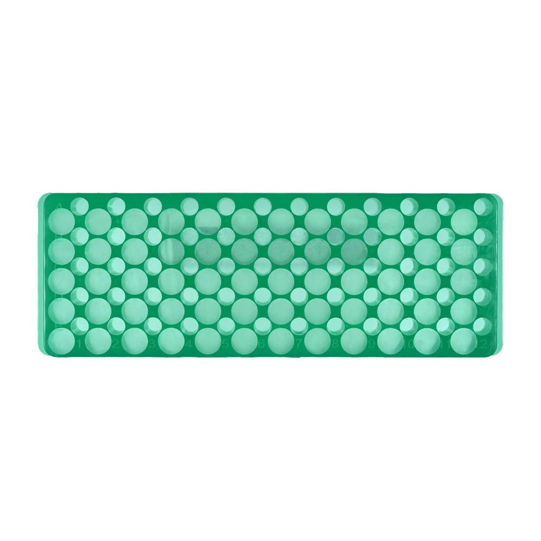 uxcell - Soporte para tubos de ensayo (polipropileno, 60 orificios, 0,5 ml, 1,5 ml, 2 ml, 5 unidades), color verde