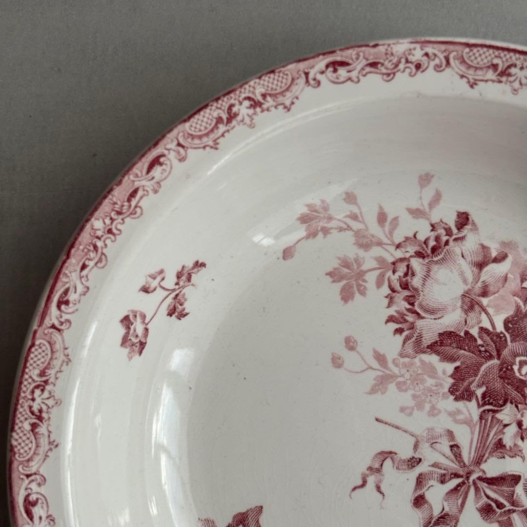 美品 フランスアンティーク サルグミンヌ fontanges サラディエ 大皿 フランスアンティーク サルグミンヌ fontanges サラディエ 大皿