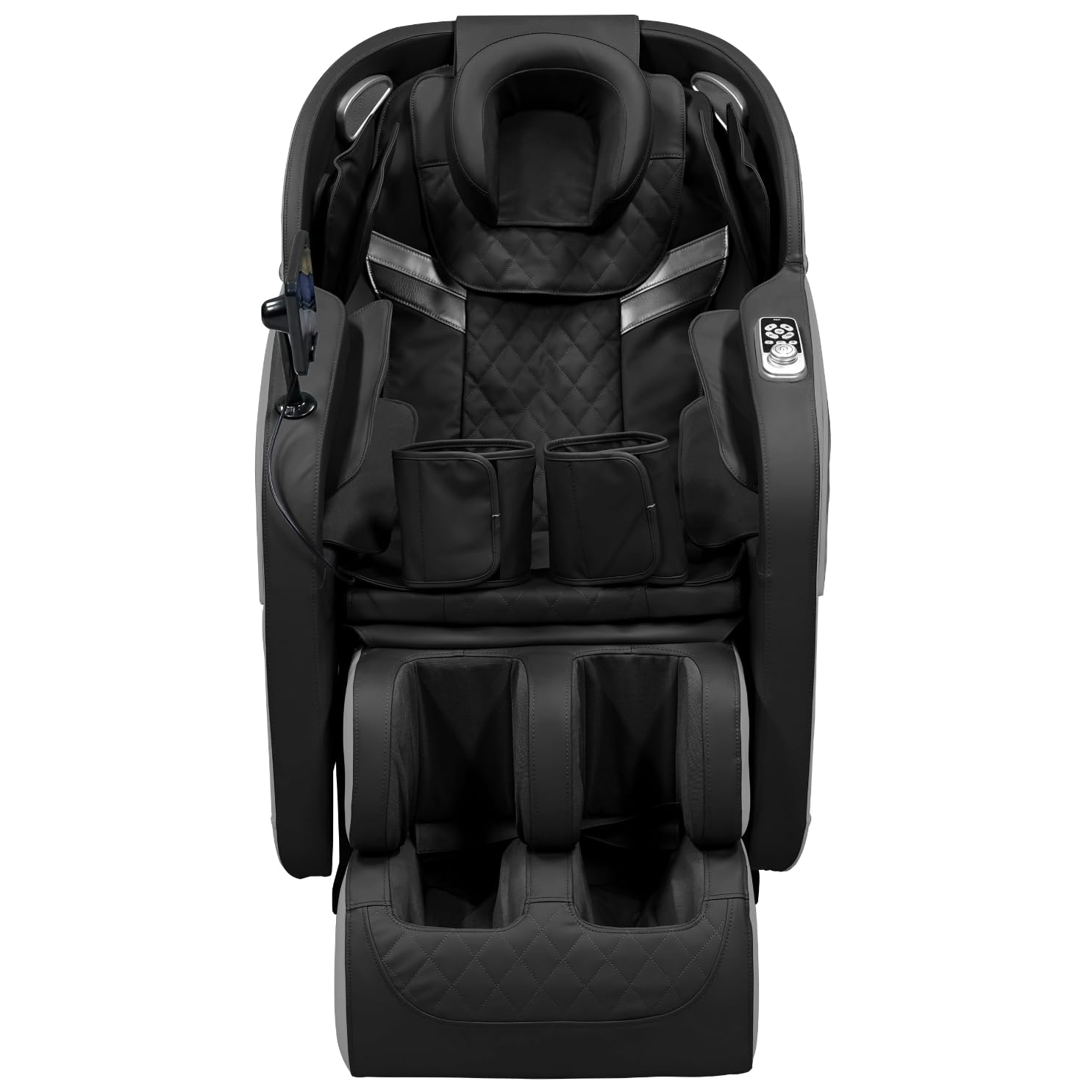 Sanotechnik® Chaise de Massage Luxe Noire – Zéro-Gravité, 8 Mouvements de Pression, 3D-Body-Scan, Coussins Gonflables pour Pieds et Jambes, Fonction Chauffante, Bluetooth – Réf. MA2601
