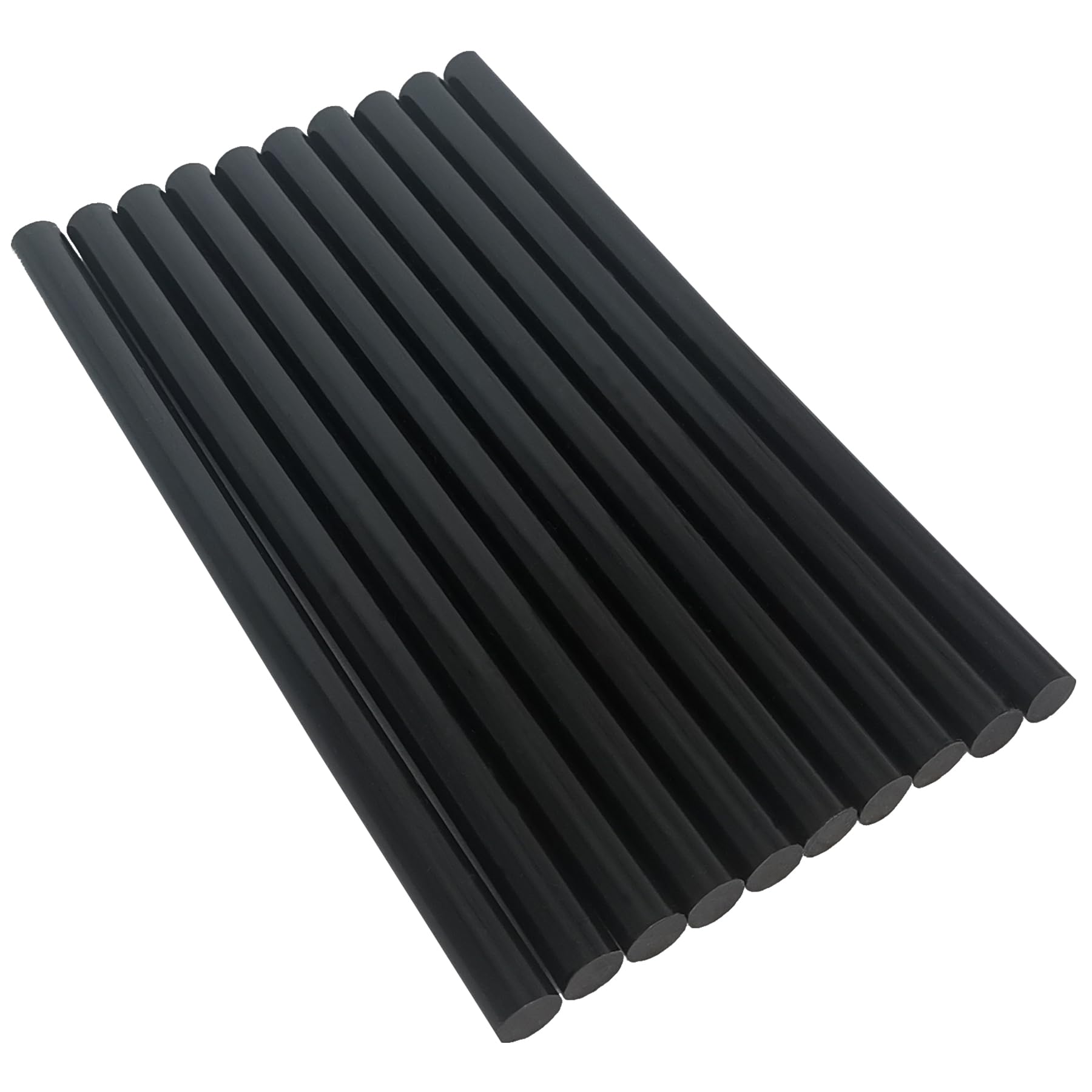 200x11mm Colla a Caldo Bastoncini Nero per Pistola Colla a Caldo - 10 Pezzi