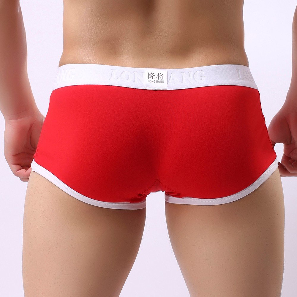 Cotton Underwear for Men Breathable Cool Soft Casual Boxer-Briefs Mid Rise No Show Athletic Panties for Daily Wear
