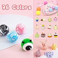 Vista 3 de Arcilla de Secado al Aire de 36 Colores, Arcilla Mágica para Modelar con Herramientas, Arcilla de Modelado Ultraligera DIY para Niños, Niños
