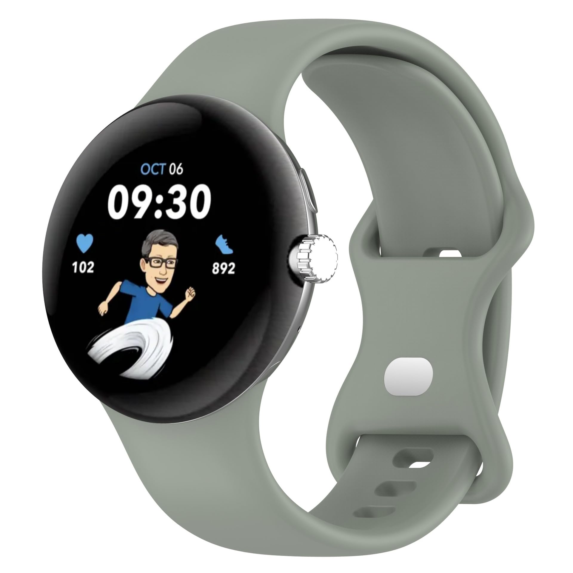 YuiYuKa Sport Band for Google Pixel Watch/Pixel Watch 2 Strap for Women Men,Soft Silicone Waterproof Strap for Google Pixel Smart Watch,Field Green L (B0D4TBNYDJ) Amazon Price History, Amazon Price Tracker