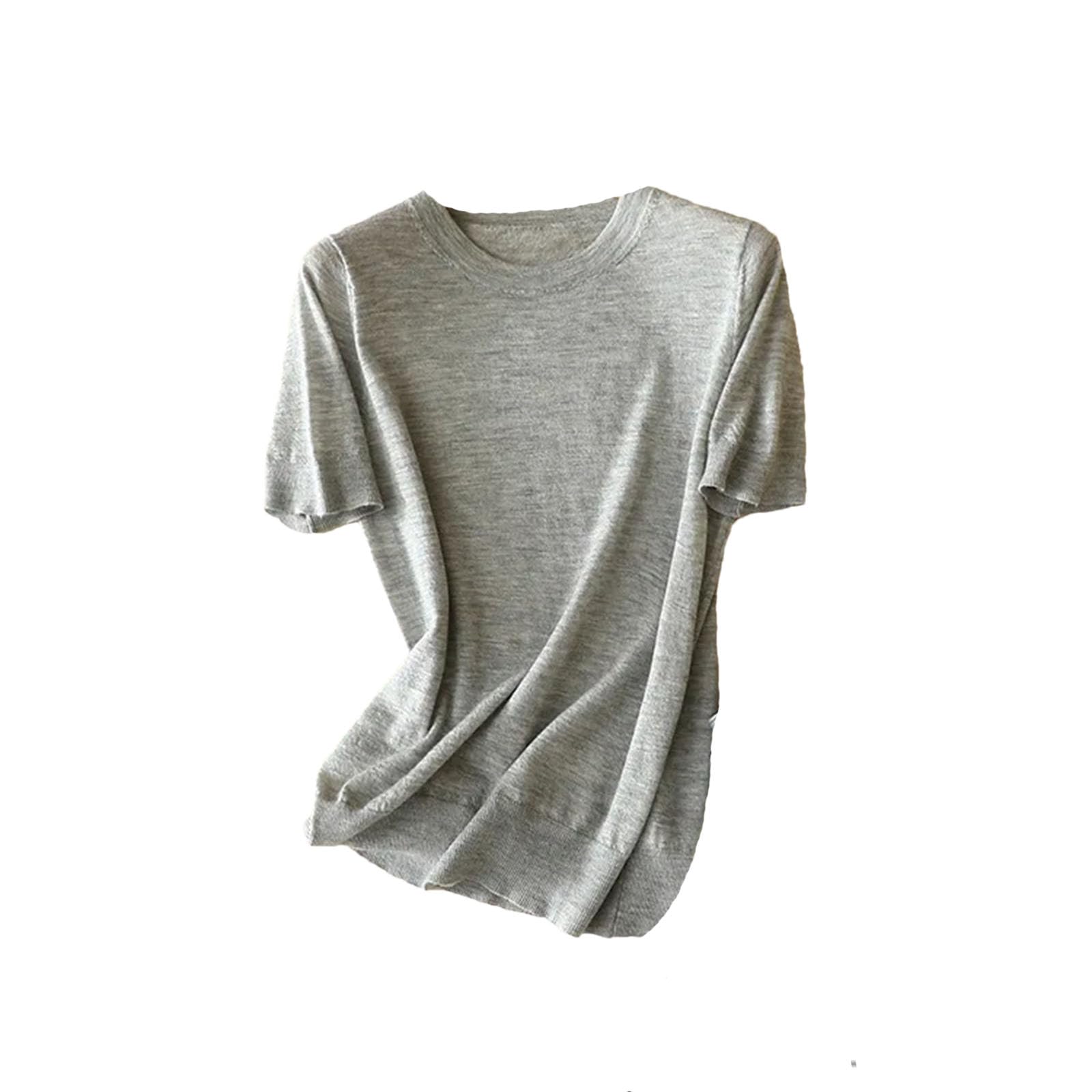 Tシャツ・カットソー HUECLOSET Athleisure V Neck Short T-Shirt 25KERO369 Center Multi Color Cropped T-Shirt - New Balance