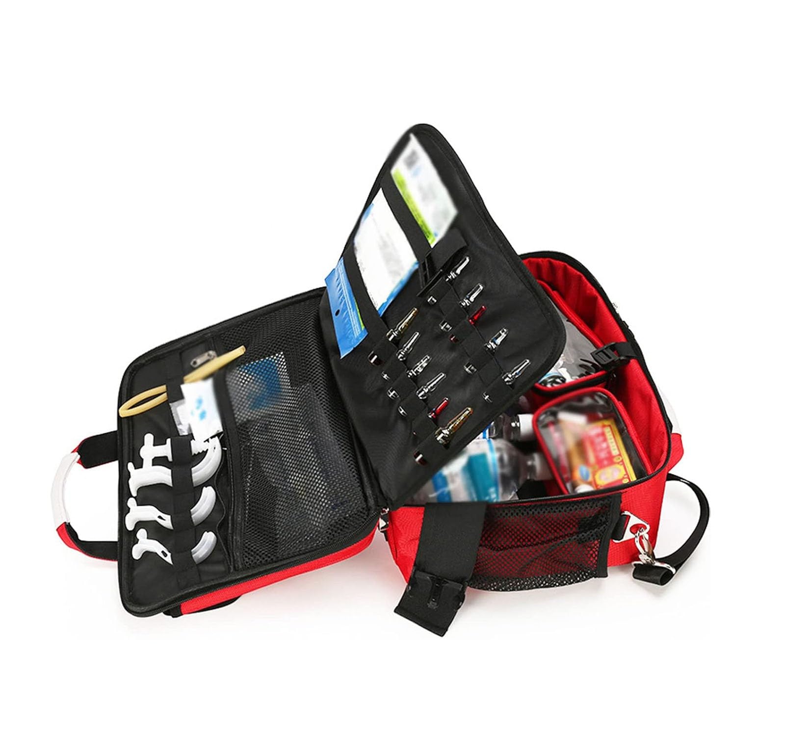 Kit di pronto soccorso portatile, borsa medica di pronto soccorso grande borsa medica di emergenza multitasche, per barca, auto, campeggio, viaggi e zaino in spalla(Blue)