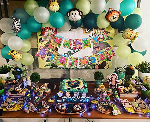 HONGFENG Animal Crossing Birthday Party Supplies,Animal Crossing Theme Happy Birthday Banner（ Pre-assembled ） - Thumbnail 2
