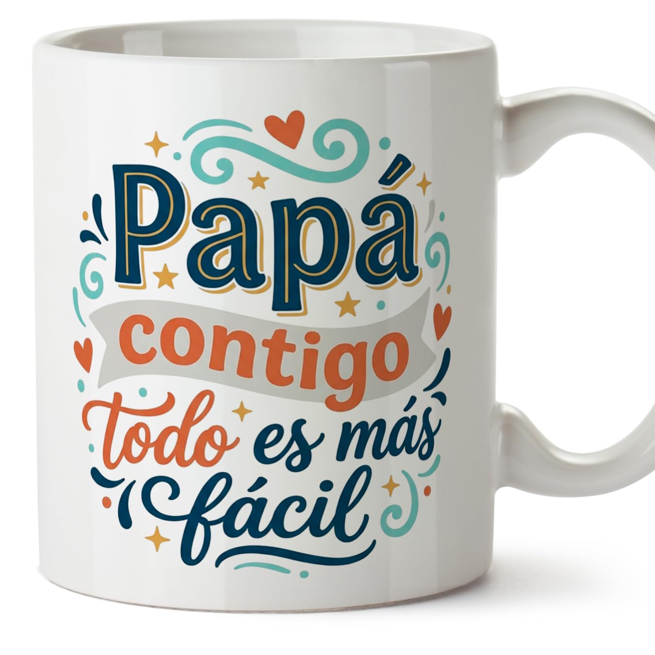 MUGFFINS Taza mamá con frase Para la mejor mamá del mundo en Español | regalo madre | 330 Ml 11 oz | Idea original para regalar | progenitores v3 — view 65