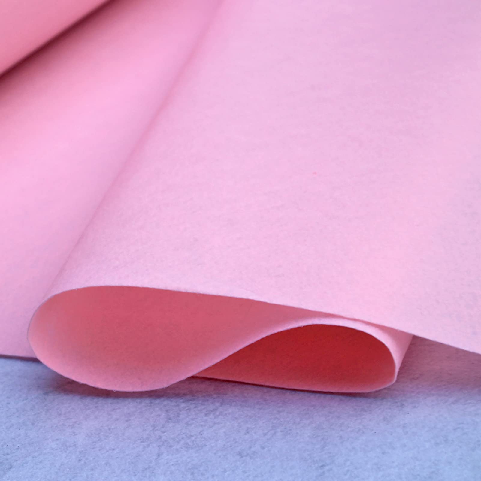 KAMPCO Hochzeit Gang Läufer Rosa, 2mm Dicke Polyester Teppich Laufsteg Läufer, Einweg Abriebfest Anti-Rutsch-Teppich-Rolle