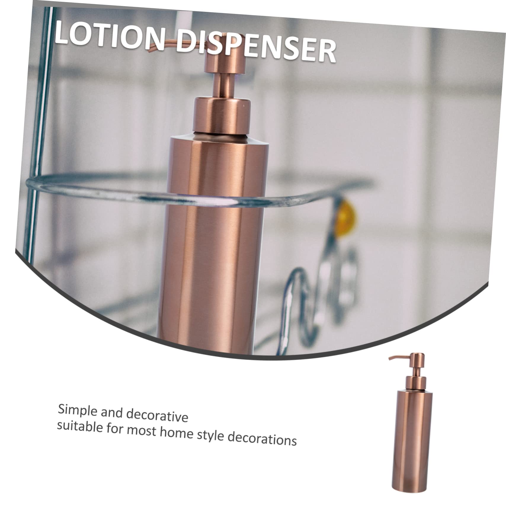 Amosfun 2pezzi Dispenser Inossidabile Portatile Per Lozione e Detersivo Erogatore Ricaricabile Per e Facile Usare Perdite
