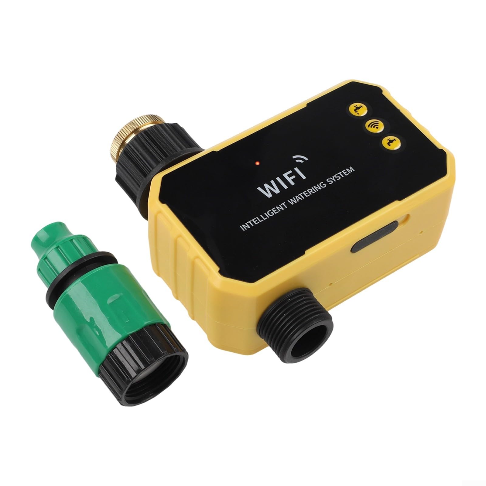 Smart Solar Irrigazione Timer WiFi App Control 1/2 Uscita Sistema di irrigazione Giardino Sensore Pioggia USB Ricaricabile per Prato Patio (1 presa)
