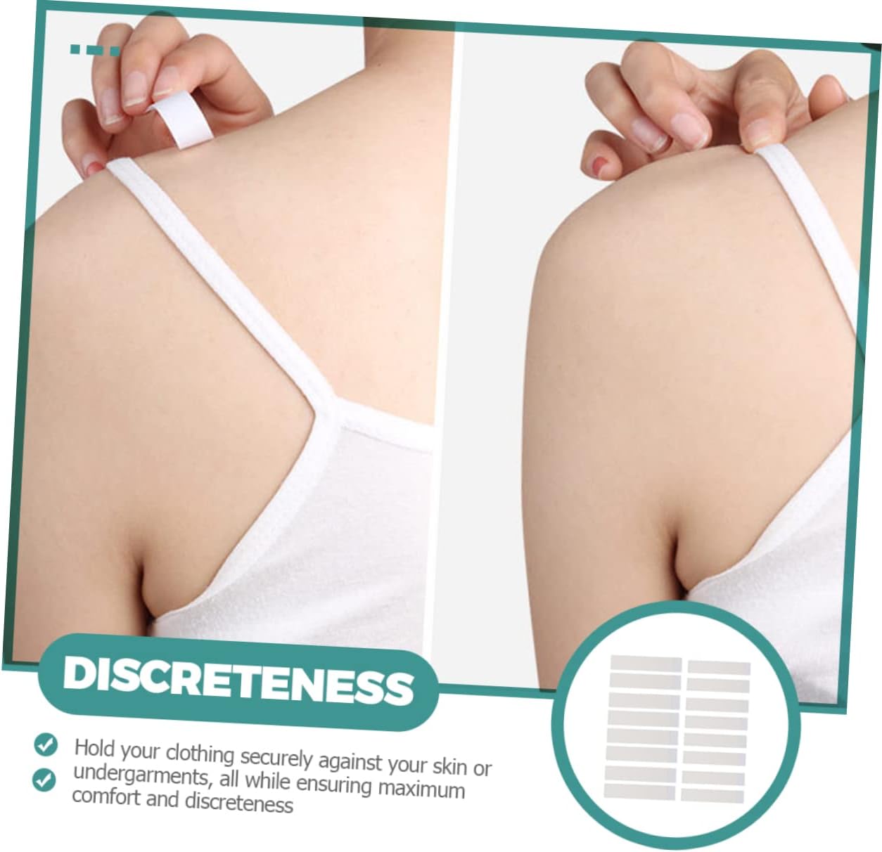 NOLITOY Anti-light Stickers Bra Tape Body Tape Clear Tape Double Tape for Clothes Sided Women Reusable Bra Strap