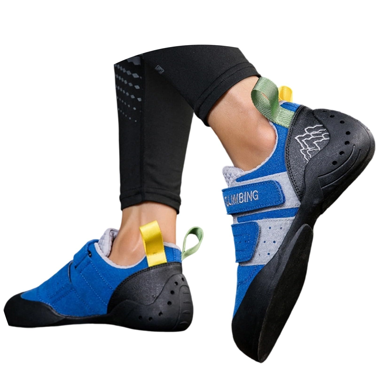 Generisch Kletterschuhe Herren rutschfeste Indoor Outdoor Turnschuhe Verstellbarer Outdoorschuhe rutschfeste Gummisohle Trekkingschuhe Anfänger Fortgeschrittene Bequeme Trainingsschuhe