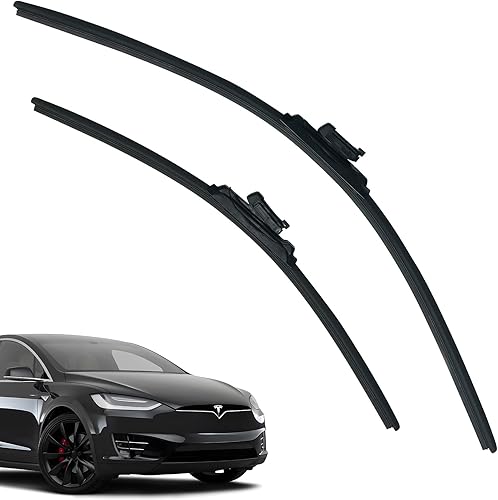 Miniatura 1 de Tesla Model 3 Model Y - Juego de 2 limpiaparabrisas para Tesla Model 3, modelo Y 2017 2018 2019 2020 2021 2022 2023, juego de limpiaparabrisas de 26