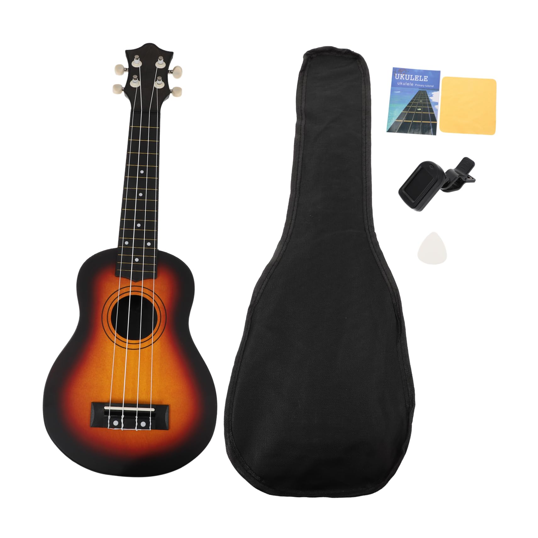 TOYANDONA Corde Ukulele in Compensato di Tiglio Ukulele Portatile per Ragazzo Ragazza Giocattolo Musicale Durevole Facile da Suonare per Sviluppare Capacità Musicali