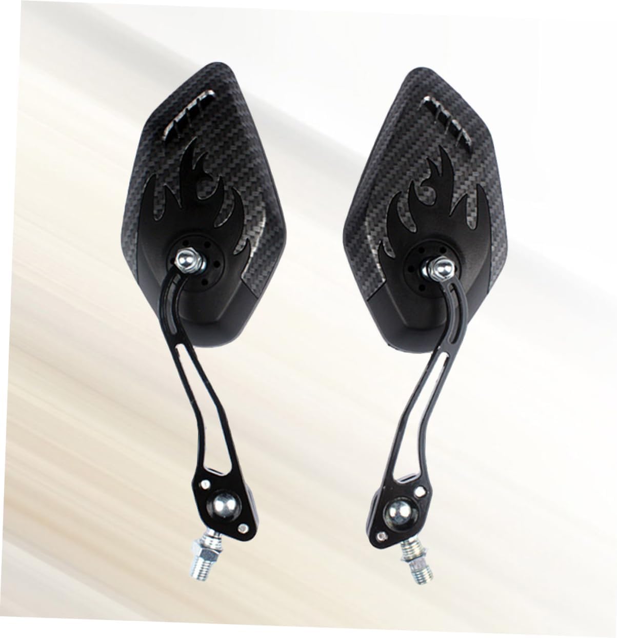 Sosoport 4pcs Adjustable Carbon Fiber Bike Mirrors Lightweight Wide Angle Handlebar Reflectors for Enhanced Safety and Easy Installation Cycling Accessory for Mountain Bikes