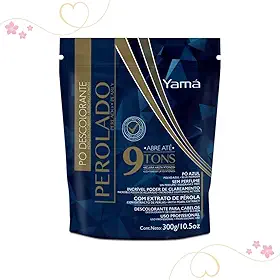 Descolorante Pó Perolado Profissional 9 Tons Yamá 300g