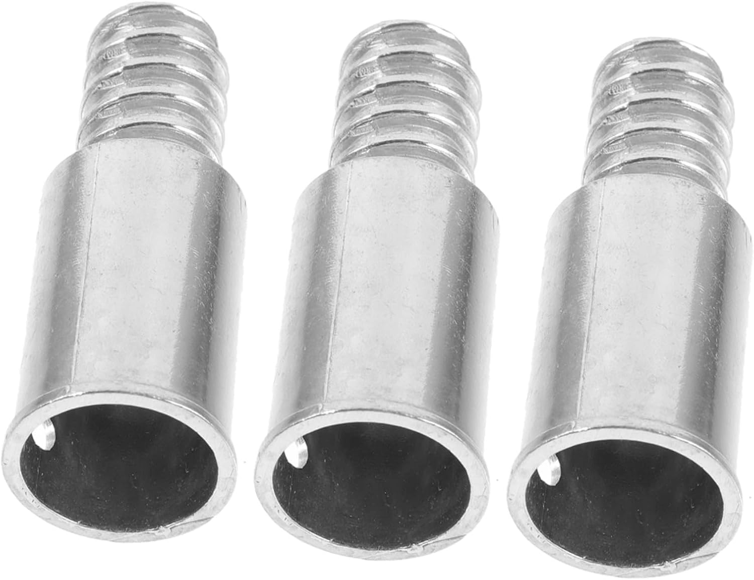 Levemolo 3pcs Metal Threaded Broom Handle Attachments Adapter Kit for Stick Secure Fit for Household Commercial Cleaning