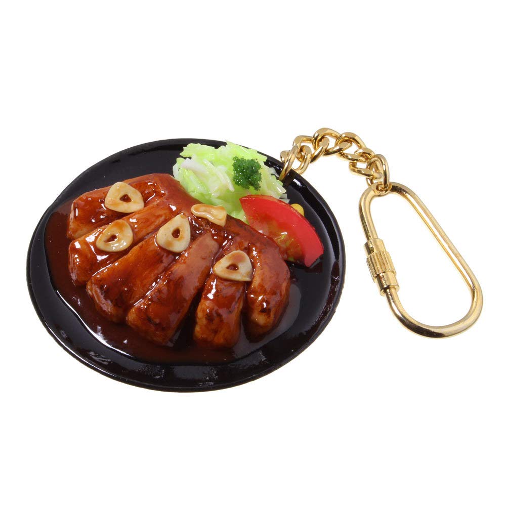 Amazon.co.jp: 食品サンプル屋さんのキーホルダー（とんてき）【食品