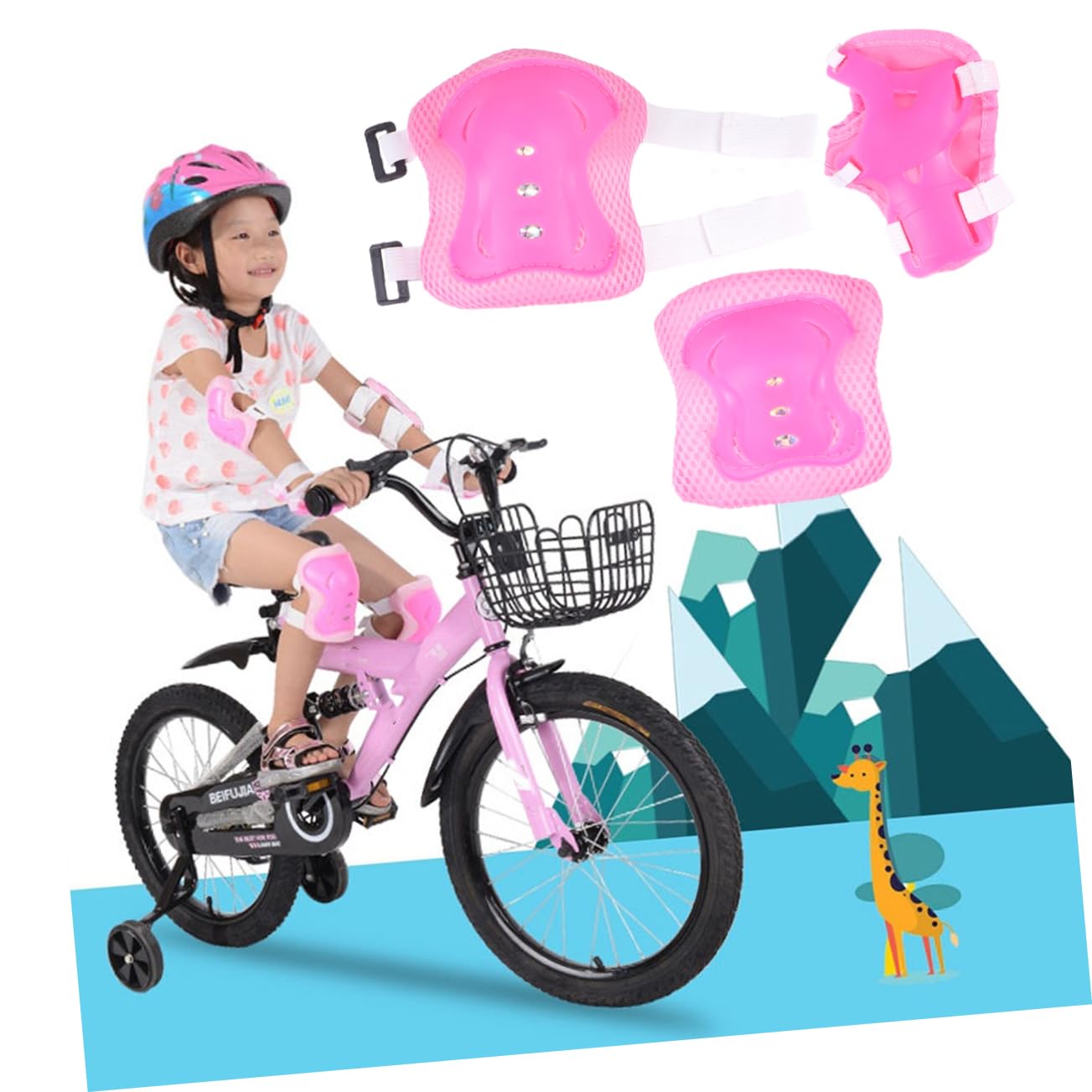 BESPORTBLE Roller Skates Protective Gear Set Boys and Girls Elbow and Knee Pads Wrist Guards Boys and Girls Pads