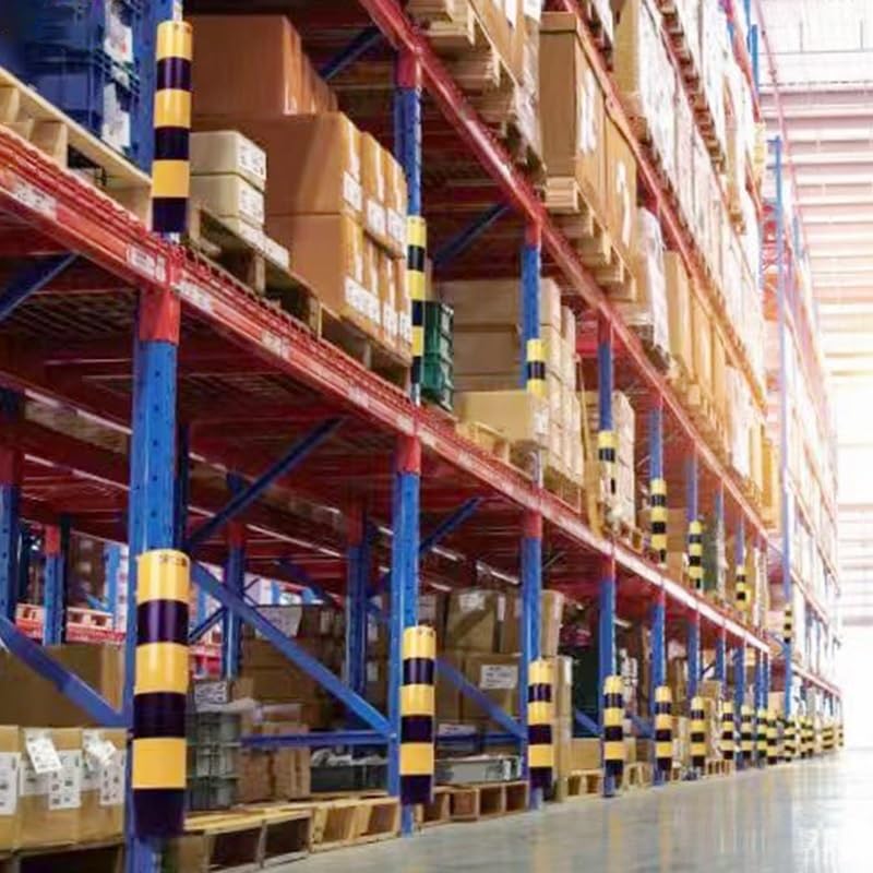 XPLKQXE Protector Columnas Industriales, Protectores Postes Para Estanterías Paletización, Protectores Contra Impactos Para Carretillas Elevadoras(Yellow-10-12cm,30cm/1pcs)