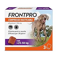 FRONTPRO 3 Compresse Masticabili Antiparassitario per Cani di Peso 25