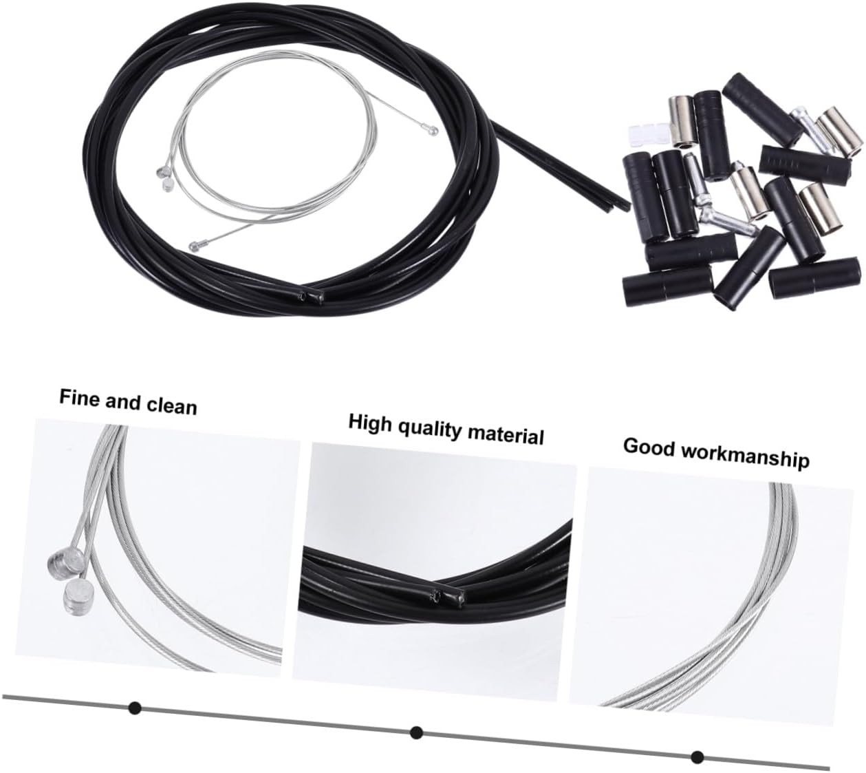 1 Set Bike Brake Cable Housing Kit Brake Cables for Bicycles Shift and