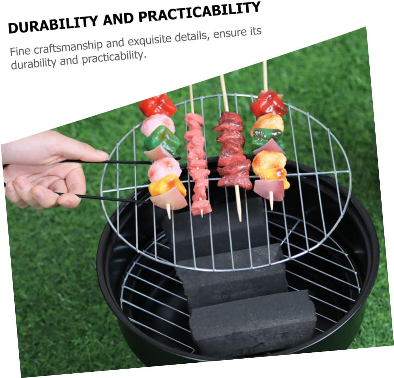 POPETPOP Outdoor Grill Rack Stainless Steel Bbq Stove for Mini Outdoor Grill Camping Hiking