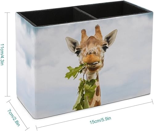 Miniatura 2 de Niapessel Portalápices para escritorio, divertido soporte de bolígrafo de jirafa, organizador de bolígrafos de escritorio, organizador de lápices de