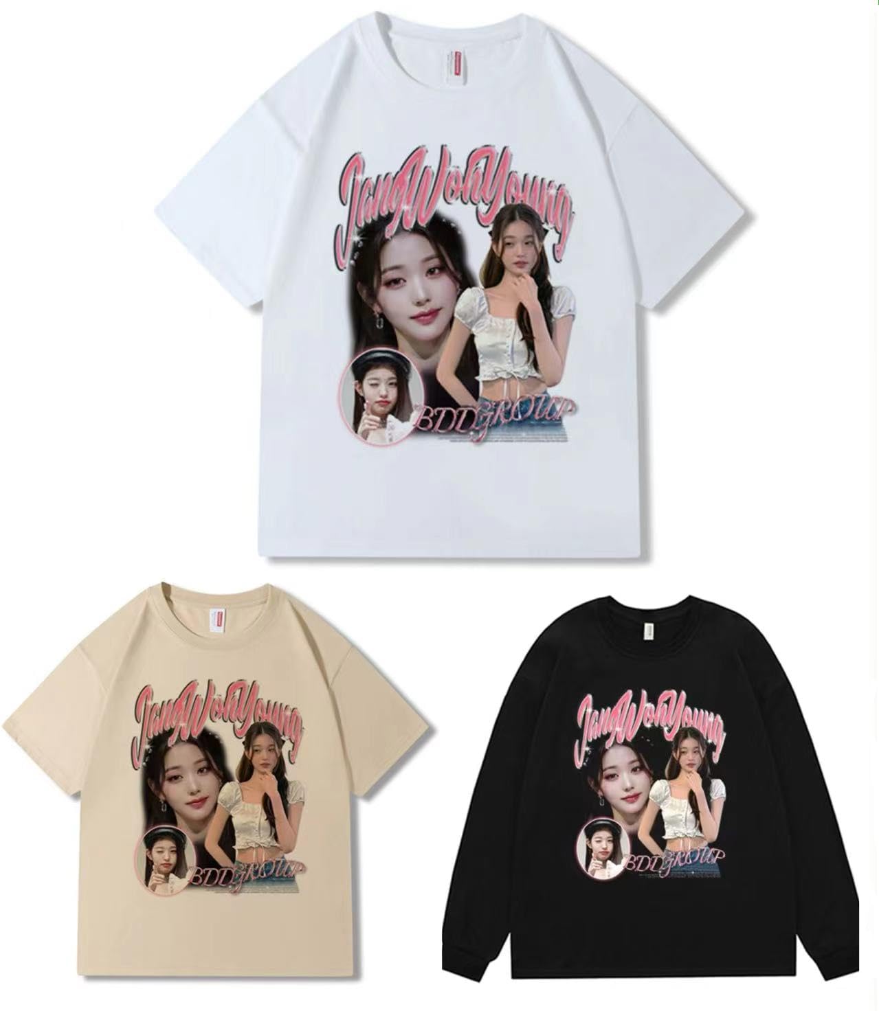 Amazon.co.jp: IVE ウォニョン グッズ Tシャツ 長袖 スウェット アイブ