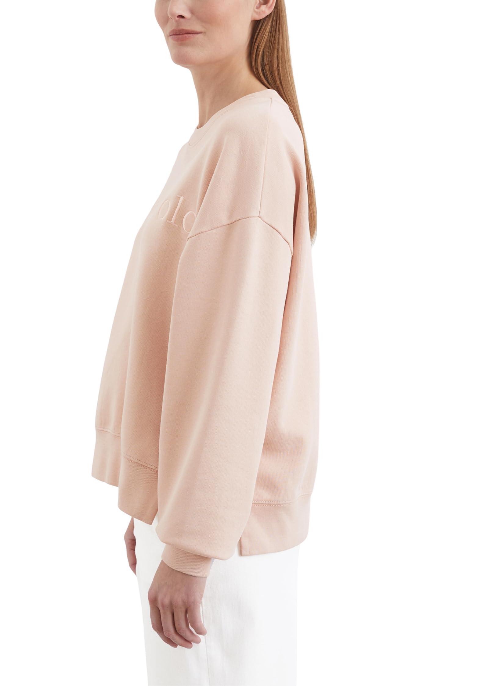 Marc OߴPolo Donna Felpa in Cotone bio con Polsini a Costine