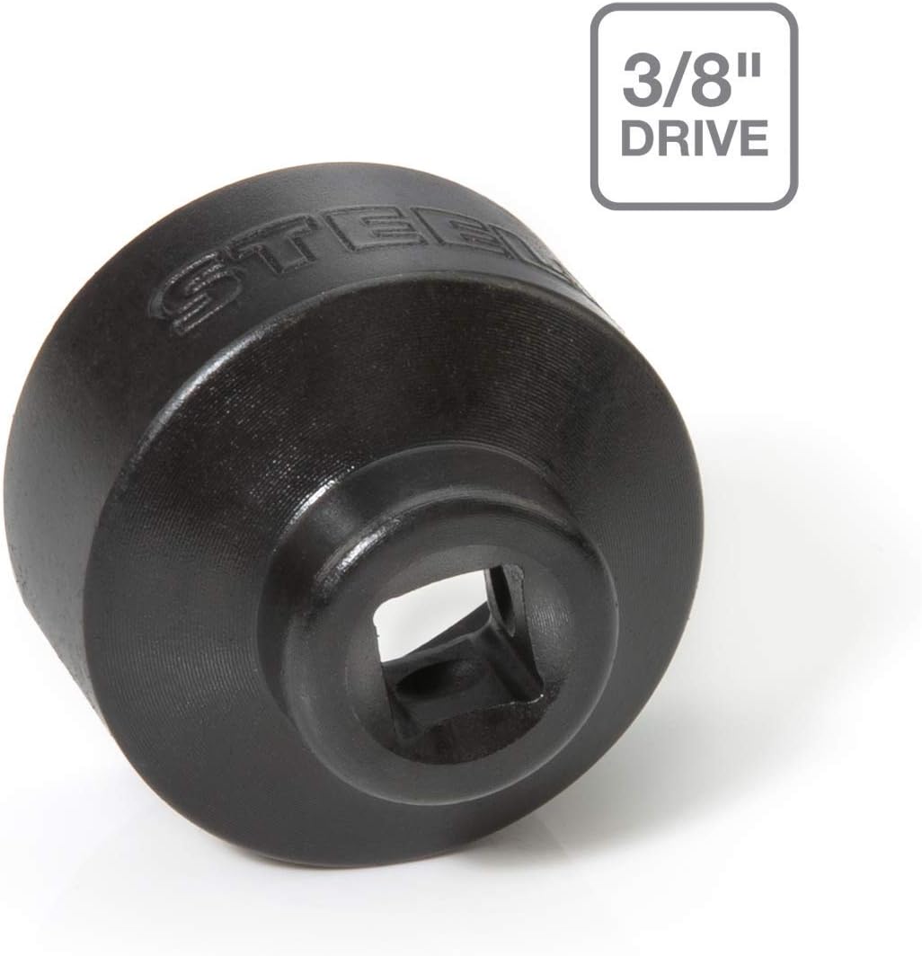 Steelman 32mm Low Profile Oil Filter Wrench Socket for GM, Saturn, Saab, Chevrolet, and Others, 3/8-Inch Drive