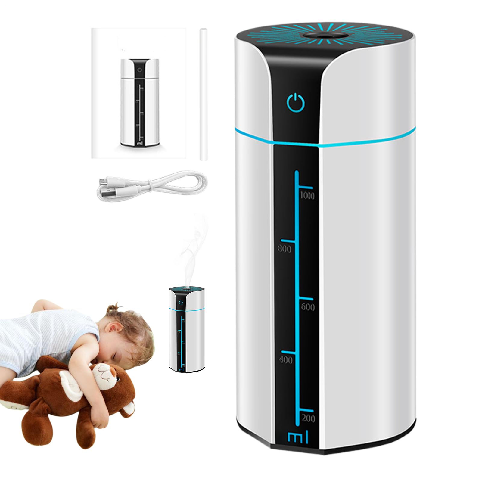 Humidificateur pour chambre à coucher silencieux pour mieux dormir sans air sec