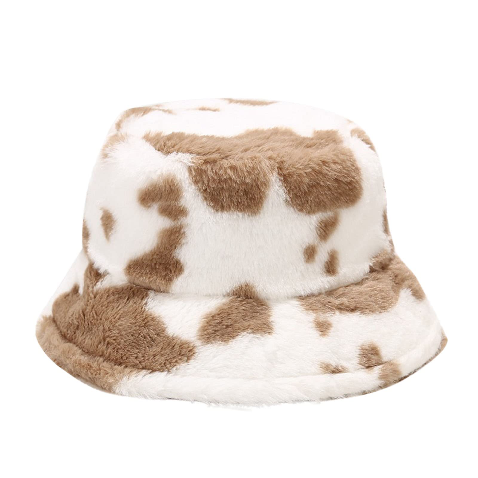 Zimowa Ciepła Czapka Wiadro Dla Kobiet Wiadro Cymbal Hat Winter Warm Men Gruby Drukowany Czapka Z Daszkiem Czapka Wędkarska Ciemnoniebieski/Khaki/One Size