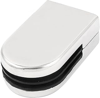 Aexit Home D Fall Protection Type Silver Tone Polished Surface Glass Clips Clamps for 6 - Safety Clips 8mm Glazing