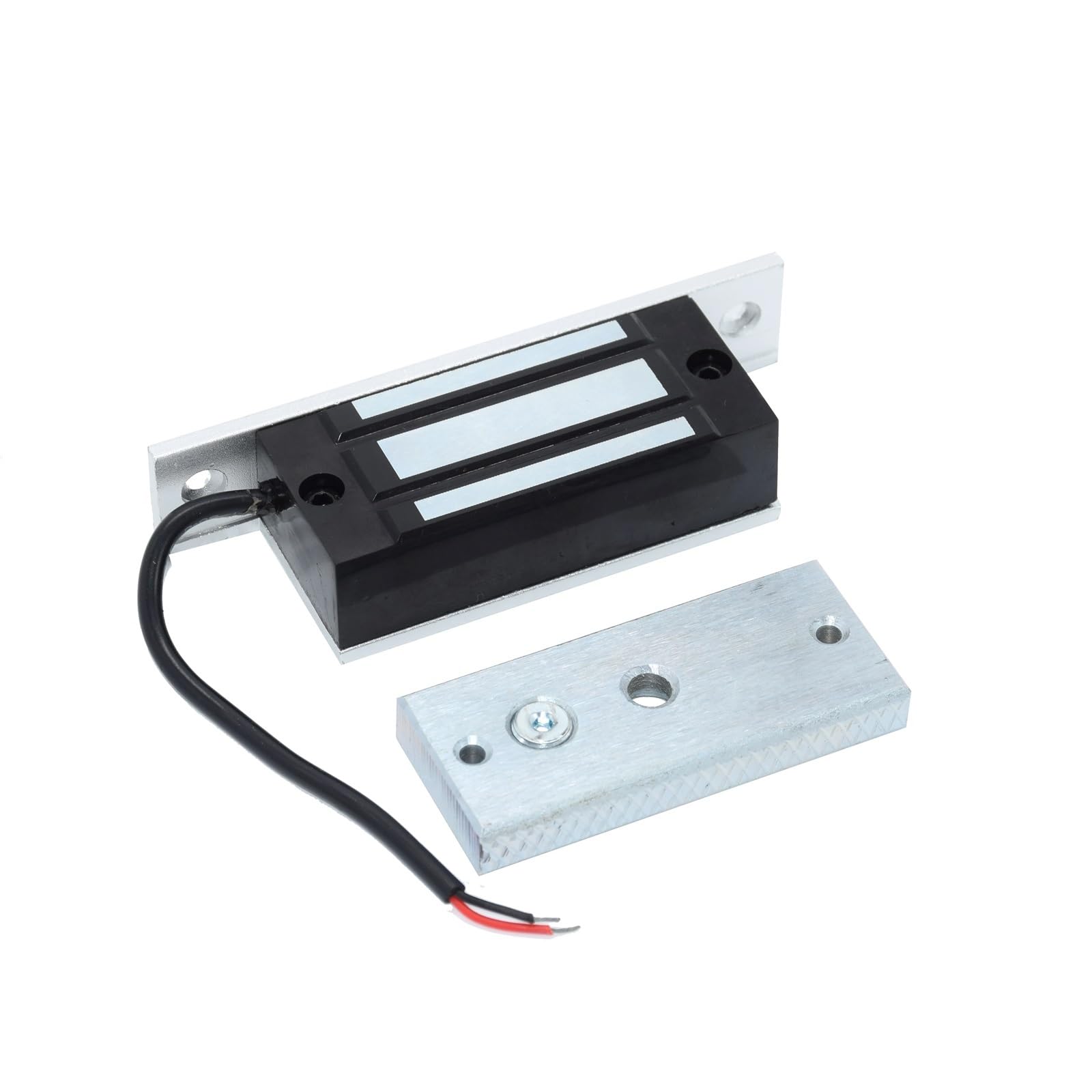 Cerradura electromagnética DC12V 24V, Cerradura de Puerta eléctrica magnética de 60Kg/100Lbs for Vitrina, Puerta de Vidrio sin Marco(12V)