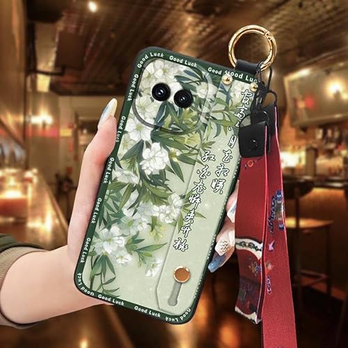 Phone Case Compatible with VIVO IQOO Z11 Turbo, Back Cover Shockproof Wrist Strap Waterproof Silicone Dirt-resistant Lanyard Kic